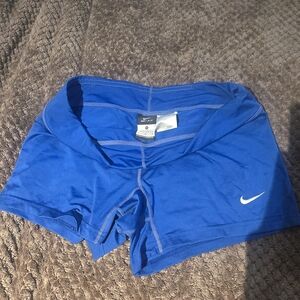 Nike Women's Vibrant Blue Sports Shorts